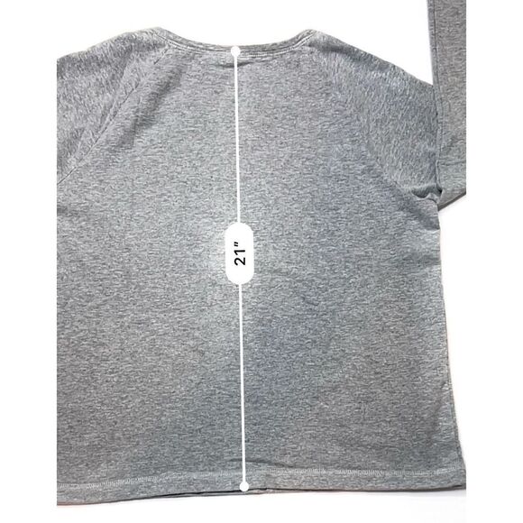 Weekends + Chico's French Terry Gray Sweatshirt 1=M=8/10 Minimalist Casual - Picture 7 of 12